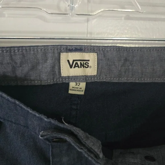 Vans Skate Shorts Mens 32 Blue Good Classic Skater Streetwear 5-Pocket - Picture 7 of 8